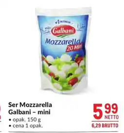 Makro Galbani Ser Mozzarella mini oferta