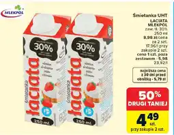 Carrefour Mlekpol łaciata Śmietanka UHT oferta