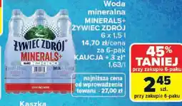 Carrefour Żywiec zdrój Woda mineralna minerals+ oferta