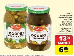Carrefour Urbanek Ogórki konserwowe, ogórki kiszone oferta