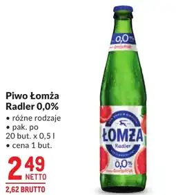 Makro Piwo Łomża Radler 0,0% oferta