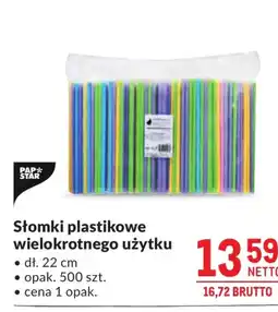 Makro Pap* star Słomki plastikowe wielokrotnego użytku oferta