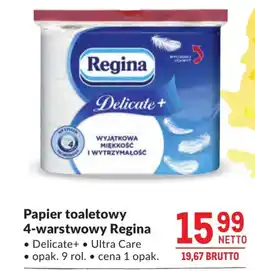 Makro Regina Papier toaletowy 4-warstwowy Delicate+ Ultra Care oferta