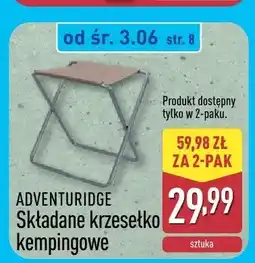 ALDI Składane krzesełko kempingowe ADVENTURIDGE oferta