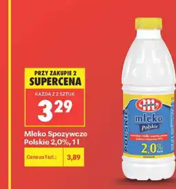 Biedronka Mleko Mlekovita oferta