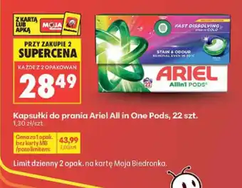 Biedronka Kapsułki do prania Ariel oferta