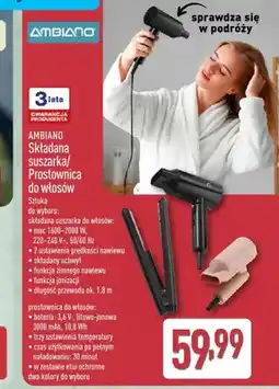 ALDI Składana suszarka do włosów AMBIANO oferta