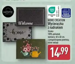 ALDI Wycieraczka z nadrukiem HOME CREATION 40x60cm oferta