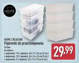 ALDI Pojemniki do przechowywania HOME CREATION 18l 40x17x34cm oferta