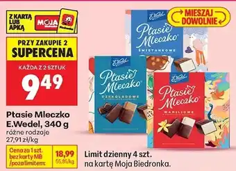 Biedronka Ptasie Mleczko E. Wedel oferta