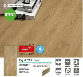 Panele laminowane SWISS KRONO Dąb Como 59834 1380x191mm 8mm AC5