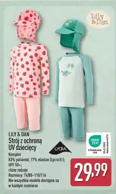 ALDI Strój z ochroną UV dziecięcy LILY & DAN oferta
