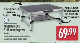 ALDI Stół kempingowy ADVENTURIDGE oferta