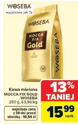 Carrefour Woseba Kawa mielona mocca fix Gold oferta