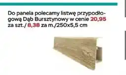 Abra Listwa przypodłogowa Dąb Bursztynowy 250x5,5cm oferta