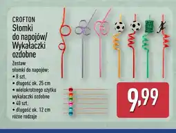 ALDI Słomki do napojów wielokrotnego użytku CROFTON 8-pak 25cm oferta
