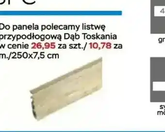 Listwa przypodłogowa Dąb Toskania 250x7,5cm