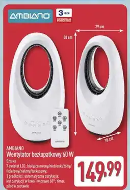 ALDI Wentylator bezłopatkowy 60W AMBIANO oferta