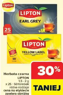 Carrefour Lipton Herbata czarna oferta