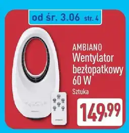 ALDI Wentylator bezłopatkowy AMBIANO 60W oferta
