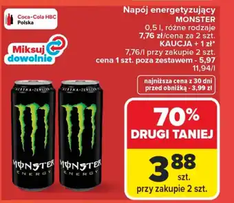 Carrefour Napój energetyczny Monster oferta