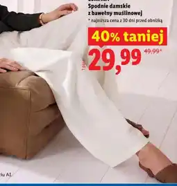 Lidl Spodnie damskie z bawełny muślinowej ESMARA oferta