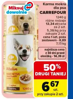 Carrefour Karma dla psa Carrefour oferta