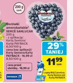 Carrefour Borówki amerykańskie Sanlucar oferta