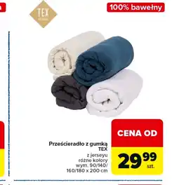 Carrefour Prześcieradło z gumką TEX oferta