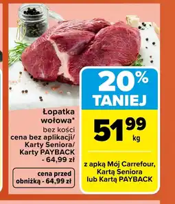 Carrefour Łopatka bez kości Carrefour oferta