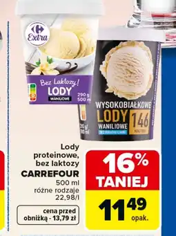 Carrefour Market Lody bez laktozy Carrefour oferta