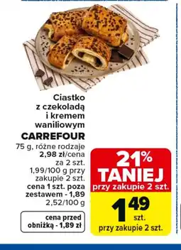 Carrefour Market Ciastko z czekoladą Carrefour oferta