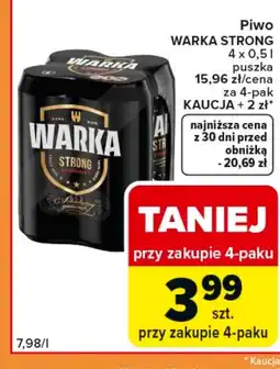Carrefour Express Piwo Warka Strong oferta