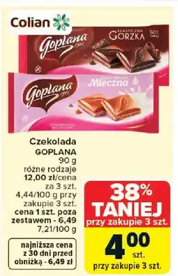 Carrefour Goplana Czekolada oferta