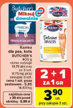 Carrefour Butchers Karma dla psa, kota oferta