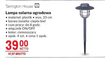 Tarrington House Lampa solarna ogrodowa