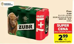 Carrefour Piwo żubr oferta