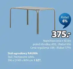 JYSK Stół ogrodowy RAUMA oferta