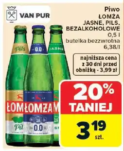 Carrefour Łomża Piwo jasne, pils, bezalkoholowe oferta