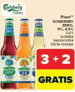 Carrefour Piwo Somersby zero, 0%, 4,5% oferta