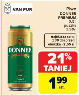 Carrefour Van pur Piwo donner premium oferta