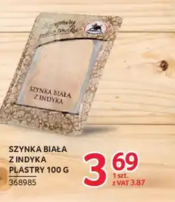 Selgros Receptury pełne smaku Szynka Biała z Indyka Plastry oferta