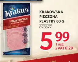 Selgros Krakus Krakowska Pieczona Extra Plastry oferta