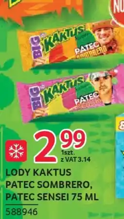 Selgros Big kaktus Lody Patec Sombrero, Patec Sensei oferta