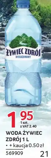 Selgros Żywiec zdrój Woda niegazowana oferta