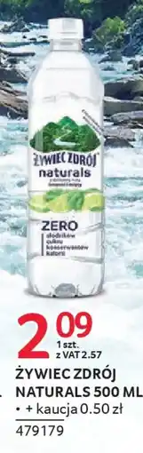 Selgros Żywiec zdrój naturals oferta