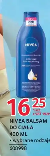 Selgros Nivea Balsam do ciała Odżywcze Rich Nourishing oferta