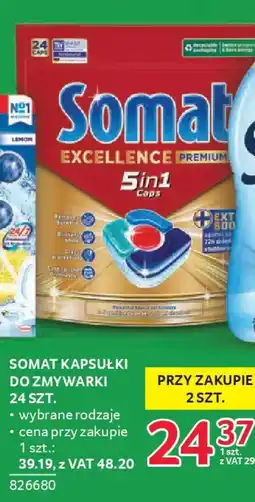 Selgros Somat Excellence Premium 5in1 Kapsułki do zmywarki oferta