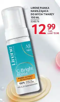 Selgros Lirene Pianka nawilżająca do mycia twarzy C-Bright foam oferta