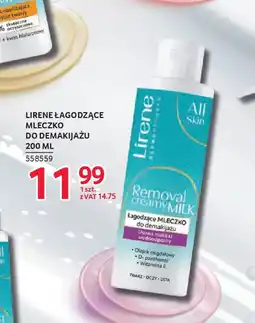 Selgros Lirene Łagodzące Mleczko do demakijażu oferta